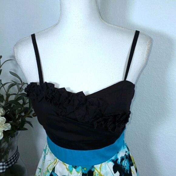 A. BYER FIT & FLAIR FLORAL DRESS SZ.5 EUC - Picture 2 of 6